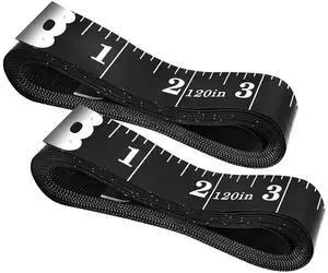 2 Pack Sewing Tape Measure120Inch/300cmDouble-Scale Soft Tape Measuring Body Weight Loss Medical Body Measurement Sewing Tailor Cloth Ruler Dressmaker Flexible Ruler Tape Measure (Black) 2 Pack Sewing Tape Measure120Inch/300cmDouble-Scale Soft Tape Measuring Body Weight Loss Medical Body Measurement Sewing Tailor Cloth Ruler Dressmaker Flexible Ruler Tape Measure (Black)