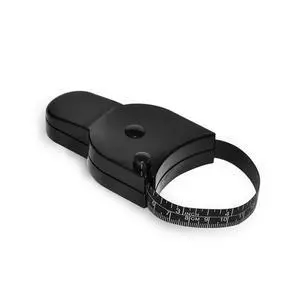 80'' 205cm Waist Body Tape Measure with Push Button | Measuring Waist and Arms (Black) 80'' 205cm Waist Body Tape Measure with Push Button | Measuring Waist and Arms (Black)