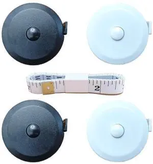 4 Pack Retractable Measuring Tape60-Inch 1.5 Meter Tape Measures Dual Sided Flexible Ruler for for Body Measurements Craft Fabric Cloth Tailor Sewing Weight Loss (White&Black) 4 Pack Retractable Measuring Tape60-Inch 1.5 Meter Tape Measures Dual Sided Flexible Ruler for for Body Measurements Craft Fabric Cloth Tailor Sewing Weight Loss (White&Black)