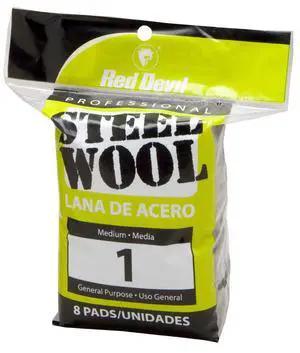 0324 Steel Wool, 1 Medium, (Pack of 8) 0324 Steel Wool, 1 Medium, (Pack of 8)