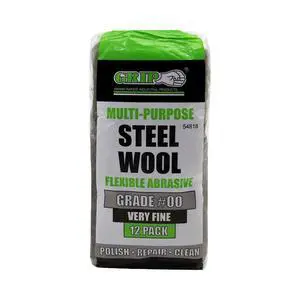 Multi-Purpose Steel Wool Flexible Abrasive 12 Pack (Very Fine #00) - Polish/Restore Aluminum, Copper, Brass - Remove Old Finishes - Repair Burn Marks in Wood - Home, Garage, Workshop Multi-Purpose Steel Wool Flexible Abrasive 12 Pack (Very Fine #00) - Polish/Restore Aluminum, Copper, Brass - Remove Old Finishes - Repair Burn Marks in Wood - Home, Garage, Workshop
