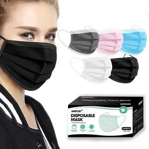 5 Color Disposable Face Masks 100 Pcs,Adults Mask for Indoor Outdoor 5 Color Disposable Face Masks 100 Pcs,Adults Mask for Indoor Outdoor