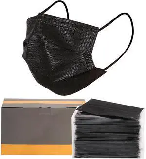 50-Pack Black Disposable Face Masks 4-Ply Breathable Dust Masks for Men & Women Super Soft Masks, Lightweight Protection for Daily Use, Travel 50-Pack Black Disposable Face Masks 4-Ply Breathable Dust Masks for Men & Women Super Soft Masks, Lightweight Protection for Daily Use, Travel
