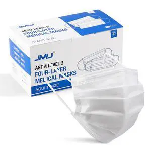 50 Pack White Disposable Face Masks for Adults, 4-Ply, ASTM Level 3 | Medical White Face Mask, 98% Filtration, Breathable & Comfortable 50 Pack White Disposable Face Masks for Adults, 4-Ply, ASTM Level 3 | Medical White Face Mask, 98% Filtration, Breathable & Comfortable
