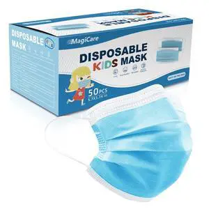 Kids Face Mask, Disposable Blue Kids Mask, Youth Ages 4-12 | 50/Box, 3 Ply, Soft, Comfortable, Breathable Kids Face Mask, Disposable Blue Kids Mask, Youth Ages 4-12 | 50/Box, 3 Ply, Soft, Comfortable, Breathable