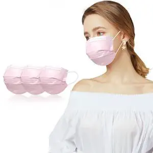 Disposable Face Masks Pink 100 PCS 3 Ply Safety Respirator Breathable Comfortable Protection for Home Office Outdoor Disposable Face Masks Pink 100 PCS 3 Ply Safety Respirator Breathable Comfortable Protection for Home Office Outdoor