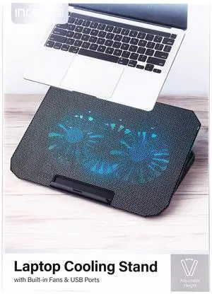 Incipio Laptop Cooling Pad with Dual Fans, USB Ports and Adjustable Ergonomic Stand for Better Airflow Incipio Laptop Cooling Pad with Dual Fans, USB Ports and Adjustable Ergonomic Stand for Better Airflow