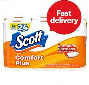 Comfort Plus Soft Strong Toilet Paper, 12 Triple Rolls, EcoFriendly Bathroom Tissue, Household Paper for Restroom Family Daily Use Comfort Plus Soft Strong Toilet Paper, 12 Triple Rolls, EcoFriendly Bathroom Tissue, Household Paper for Restroom Family Daily Use