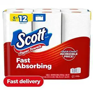 Paper Towels Choose-A-Sheet 6 Double Rolls, Strong Absorbent Kitchen Paper Towel Rolls, Quick Cleanup for Home Kitchen Office Paper Towels Choose-A-Sheet 6 Double Rolls, Strong Absorbent Kitchen Paper Towel Rolls, Quick Cleanup for Home Kitchen Office