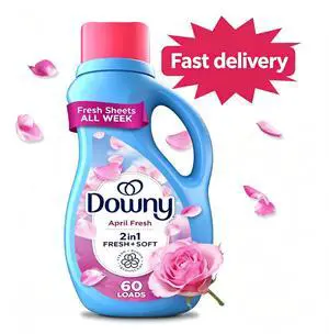 Downy April Fresh Scent Liquid Fabric Softener Conditioner, 44 fl oz, 60 Loads, LongLasting Fragrance Laundry Care Liquid for Washing Machine Downy April Fresh Scent Liquid Fabric Softener Conditioner, 44 fl oz, 60 Loads, LongLasting Fragrance Laundry Care Liquid for Washing Machine