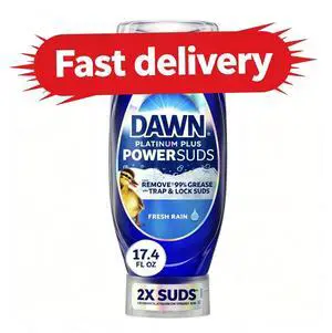 Dawn Platinum Plus PowerSuds Dish Soap Liquid, EZSqueeze Bottle, 17.4 oz, GreaseCutting Dishwashing Detergent for Home Kitchen Use Dawn Platinum Plus PowerSuds Dish Soap Liquid, EZSqueeze Bottle, 17.4 oz, GreaseCutting Dishwashing Detergent for Home Kitchen Use