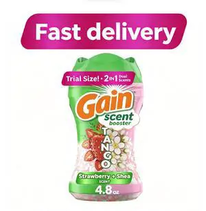 Gain Tango 2-in-1 Dual Scent In-Wash Laundry Scent Booster Beads, Strawberry & Shea Scent, 4.8 oz Gain Tango 2-in-1 Dual Scent In-Wash Laundry Scent Booster Beads, Strawberry & Shea Scent, 4.8 oz