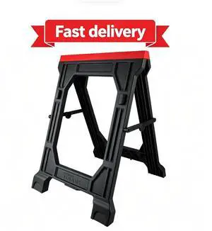 Hyper Tough Hyper Stack 350 lb Capacity Foldable Polypropylene Sawhorse, 31" Hyper Tough Hyper Stack 350 lb Capacity Foldable Polypropylene Sawhorse, 31"