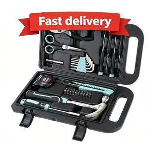 Hyper Tough 40-Piece Seafoam Household Tool Kit for Basic Repairs and DIY Projects Hyper Tough 40-Piece Seafoam Household Tool Kit for Basic Repairs and DIY Projects