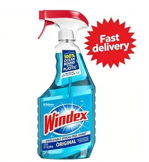 Windex Glass, Window, and Mirror Cleaner, Original Blue, Spray Bottle, 23 fl oz Windex Glass, Window, and Mirror Cleaner, Original Blue, Spray Bottle, 23 fl oz