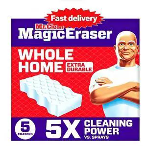 Mr. Clean Magic Eraser Sponge, Cleaner, Whole Home Extra Durable, 5ct Mr. Clean Magic Eraser Sponge, Cleaner, Whole Home Extra Durable, 5ct