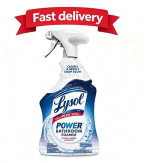 Lysol Power Foaming Bathroom Cleaner, Multipurpose Cleaner & Disinfectant Spray, Household Cleaning Supplies, for Bathtub, Tile, Sink & Shower, Zero Bleach, 32 fl oz Lysol Power Foaming Bathroom Cleaner, Multipurpose Cleaner & Disinfectant Spray, Household Cleaning Supplies, for Bathtub, Tile, Sink & Shower, Zero Bleach, 32 fl oz