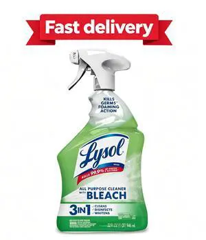 Lysol, Bleach, Multi-Purpose Cleaner, Foaming Spray, Antibacterial Cleaner, 32 fl oz Lysol, Bleach, Multi-Purpose Cleaner, Foaming Spray, Antibacterial Cleaner, 32 fl oz