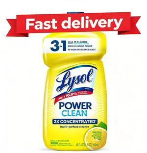 Lysol All Purpose Cleaner, Multi-Surface Disinfectant Floor Cleaner for Mopping Solution, for Bathroom & Kitchen, Lemon & Sunflower, 48 fl oz Lysol All Purpose Cleaner, Multi-Surface Disinfectant Floor Cleaner for Mopping Solution, for Bathroom & Kitchen, Lemon & Sunflower, 48 fl oz