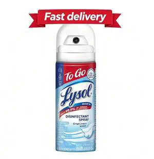 Lysol To Go Travel Size Disinfectant Spray, Crisp Linen, 1.5 fl oz Lysol To Go Travel Size Disinfectant Spray, Crisp Linen, 1.5 fl oz