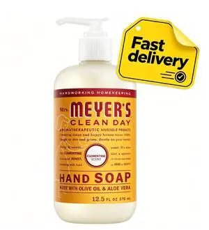 Mrs. Meyers Clean Day Hand Soap, Clementine Scent, 12.5 Fl Oz Mrs. Meyers Clean Day Hand Soap, Clementine Scent, 12.5 Fl Oz