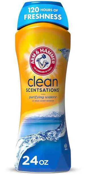 ARM & HAMMER Clean Scentsations In-Wash Scent Booster, Laundry Scent Booster Purifying Waters scent, 24 Oz ARM & HAMMER Clean Scentsations In-Wash Scent Booster, Laundry Scent Booster Purifying Waters scent, 24 Oz
