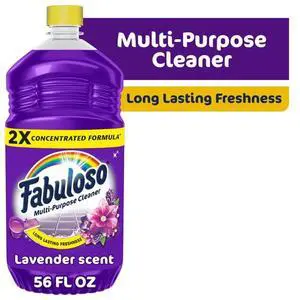 Fabuloso 2X Multi-Purpose Cleaner, No Rinse Floor Cleaner, Lavender Scent, 56 fl oz Fabuloso 2X Multi-Purpose Cleaner, No Rinse Floor Cleaner, Lavender Scent, 56 fl oz