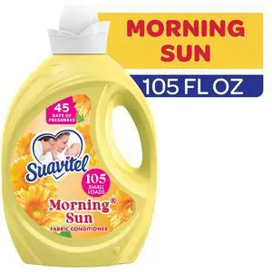 Suavitel Fabric Conditioner, Liquid Fabric Softener, 45 Days of Freshness, Morning Sun Scent, 105 fl oz Suavitel Fabric Conditioner, Liquid Fabric Softener, 45 Days of Freshness, Morning Sun Scent, 105 fl oz