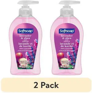 (2 pack) Softsoap Liquid Hand Soap, Kitchen and Bathroom Hand Soap, Lavender and Shea, 11.25 Fluid Ounce Bottle (2 pack) Softsoap Liquid Hand Soap, Kitchen and Bathroom Hand Soap, Lavender and Shea, 11.25 Fluid Ounce Bottle