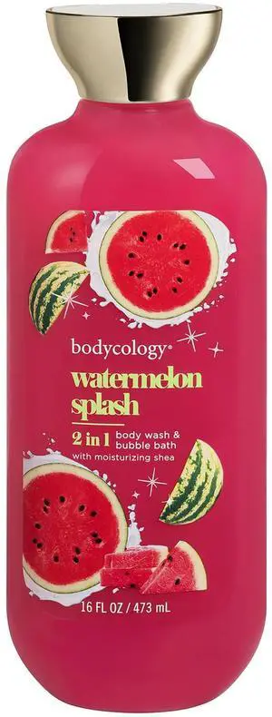 Bodycology Watermelon Splash 2-in-1 Body Wash and Bubble Bath, 16 fl oz Bodycology Watermelon Splash 2-in-1 Body Wash and Bubble Bath, 16 fl oz