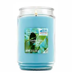 Mainstays Garden Rain Single-Wick Scented Glass Jar Candle, 20 oz Mainstays Garden Rain Single-Wick Scented Glass Jar Candle, 20 oz