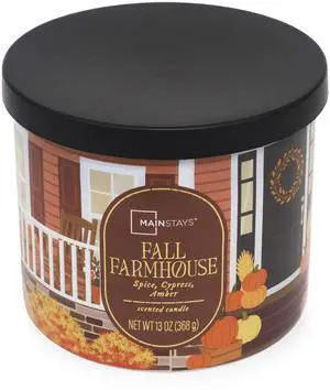Mainstays 3-Wick Fall Farmhouse Scented Candle, 13-Ounce Mainstays 3-Wick Fall Farmhouse Scented Candle, 13-Ounce