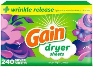 Gain Dryer Sheets, Moonlight Breeze Scent, 240 Count Gain Dryer Sheets, Moonlight Breeze Scent, 240 Count