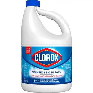 Clorox Disinfecting Liquid Bleach Cleaner, Regular Scent, 121 fl oz Clorox Disinfecting Liquid Bleach Cleaner, Regular Scent, 121 fl oz