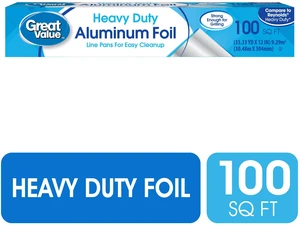 Great Value Heavy Duty Aluminum Foil, 100 sq ft Great Value Heavy Duty Aluminum Foil, 100 sq ft