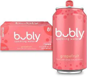 bubly Sparkling Water,Grapefruit, Zero Sugar & Zero Calories, 12 fl oz, 8 Count bubly Sparkling Water,Grapefruit, Zero Sugar & Zero Calories, 12 fl oz, 8 Count
