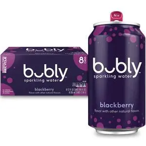bubly Sparkling Water, Blackberry, Zero Sugar & Zero Calories, 12 fl oz 8 Count bubly Sparkling Water, Blackberry, Zero Sugar & Zero Calories, 12 fl oz 8 Count