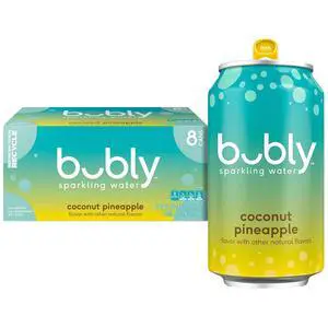 bubly Summer Coconut Pineapple Sparkling Water, 12 fl oz, 8 Pack Cans bubly Summer Coconut Pineapple Sparkling Water, 12 fl oz, 8 Pack Cans