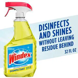 Windex Multi-Surface, Disinfectant, and All-Purpose Cleaner, Spray Bottle, Citrus Scent, 32 fl oz Windex Multi-Surface, Disinfectant, and All-Purpose Cleaner, Spray Bottle, Citrus Scent, 32 fl oz