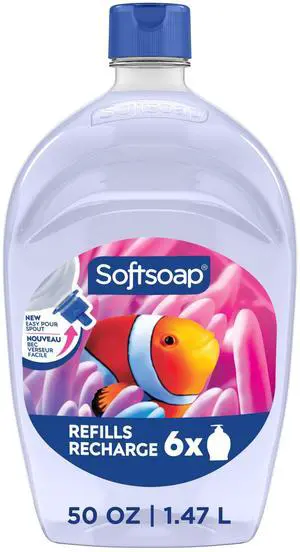 Softsoap Aquarium Liquid Hand Soap with New Easy Pour Spout, 50 fl oz Refill Softsoap Aquarium Liquid Hand Soap with New Easy Pour Spout, 50 fl oz Refill