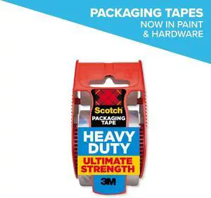 Scotch Heavy Duty Packaging Tape, Clear, 1.88 in. x 25.6 yd, 1 Total Scotch Heavy Duty Packaging Tape, Clear, 1.88 in. x 25.6 yd, 1 Total