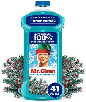 Mr. Clean All Purpose Cleaner, Floor Cleaner, Mop Soap, Cleaning Liquid, Winter Wonderland, 41 fl oz Mr. Clean All Purpose Cleaner, Floor Cleaner, Mop Soap, Cleaning Liquid, Winter Wonderland, 41 fl oz
