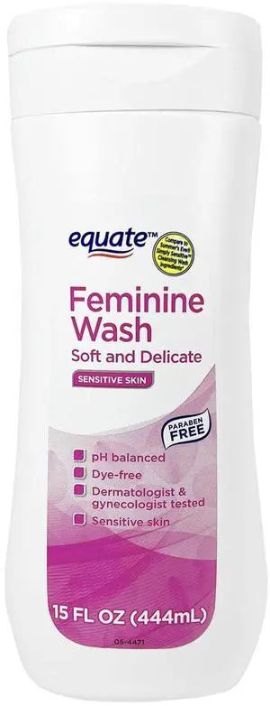 Equate Feminine Wash for Sensitive Skin, Soft and Delicate, 15 fl oz Equate Feminine Wash for Sensitive Skin, Soft and Delicate, 15 fl oz