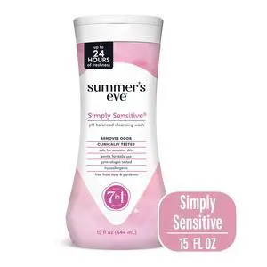 Summers Eve Simply Sensitive All-Over Daily Feminine Wash, 15 Oz Summers Eve Simply Sensitive All-Over Daily Feminine Wash, 15 Oz