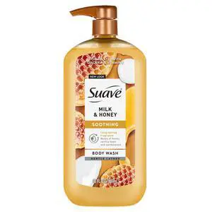 Suave Milk & Honey Moisturizing Body Wash with Glycerin & Vitamin E, 30 FL OZ Pump Suave Milk & Honey Moisturizing Body Wash with Glycerin & Vitamin E, 30 FL OZ Pump