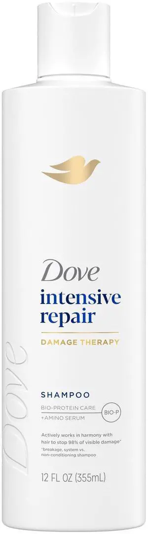 Dove Shampoo for Damaged Hair Intensive Repair with Bio-Protein Care Technology and Amino Serum, 12 Fl Oz Dove Shampoo for Damaged Hair Intensive Repair with Bio-Protein Care Technology and Amino Serum, 12 Fl Oz