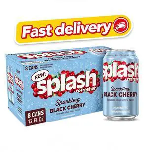 SPLASH REFRESHER Flavored Sparkling Water in Cans - 12 Fl Oz, 8 Pack SPLASH REFRESHER Flavored Sparkling Water in Cans - 12 Fl Oz, 8 Pack