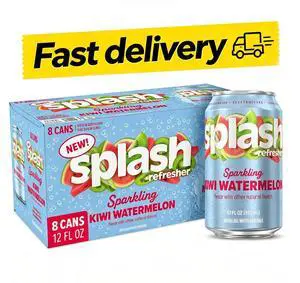 SPLASH REFRESHER Flavored Sparkling Water in Cans - 12 Fl Oz, 8 Pack SPLASH REFRESHER Flavored Sparkling Water in Cans - 12 Fl Oz, 8 Pack