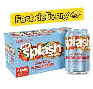 SPLASH REFRESHER Flavored Sparkling Water in Cans - 12 Fl Oz, 8 Pack SPLASH REFRESHER Flavored Sparkling Water in Cans - 12 Fl Oz, 8 Pack