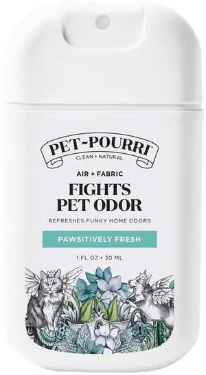 Pet-Pourri Pocket Deodorizer Spray, Pawsitively Fresh, 1 Fl Oz Pet-Pourri Pocket Deodorizer Spray, Pawsitively Fresh, 1 Fl Oz